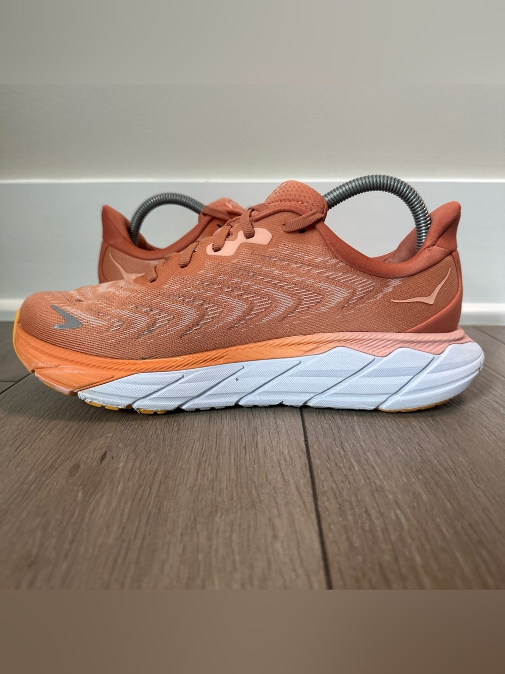 Hoka One One Arahi 6 Womens Size 9.5 Running Shoes Sneakers Sun Baked Orange - Picture 9 of 16